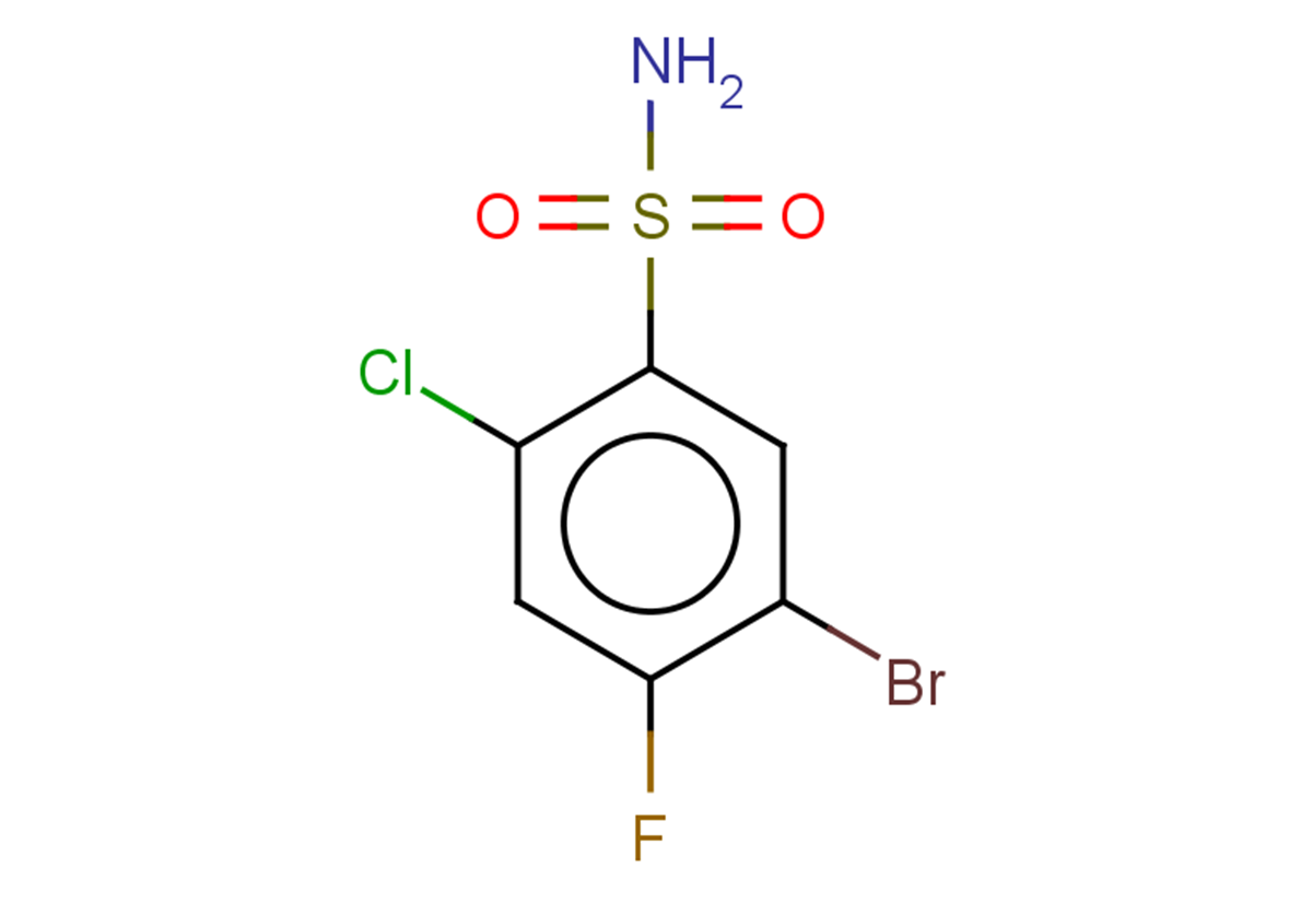 5-bromo-2-chloro-4-fluorobenzene-1-sulfonamide