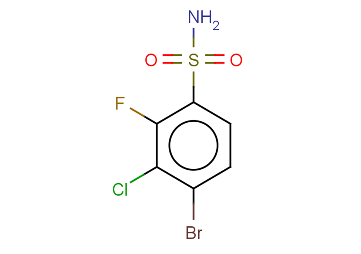 4-bromo-3-chloro-2-fluorobenzene-1-sulfonamide