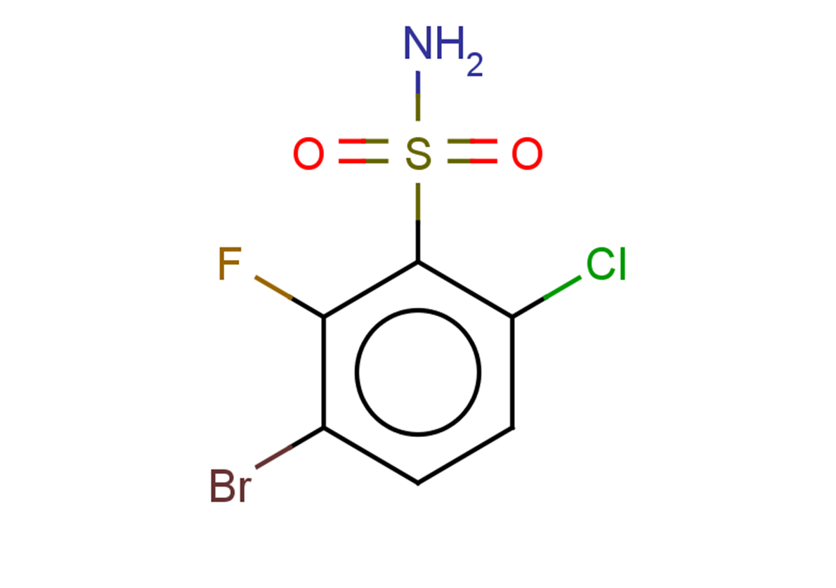 3-bromo-6-chloro-2-fluorobenzene-1-sulfonamide