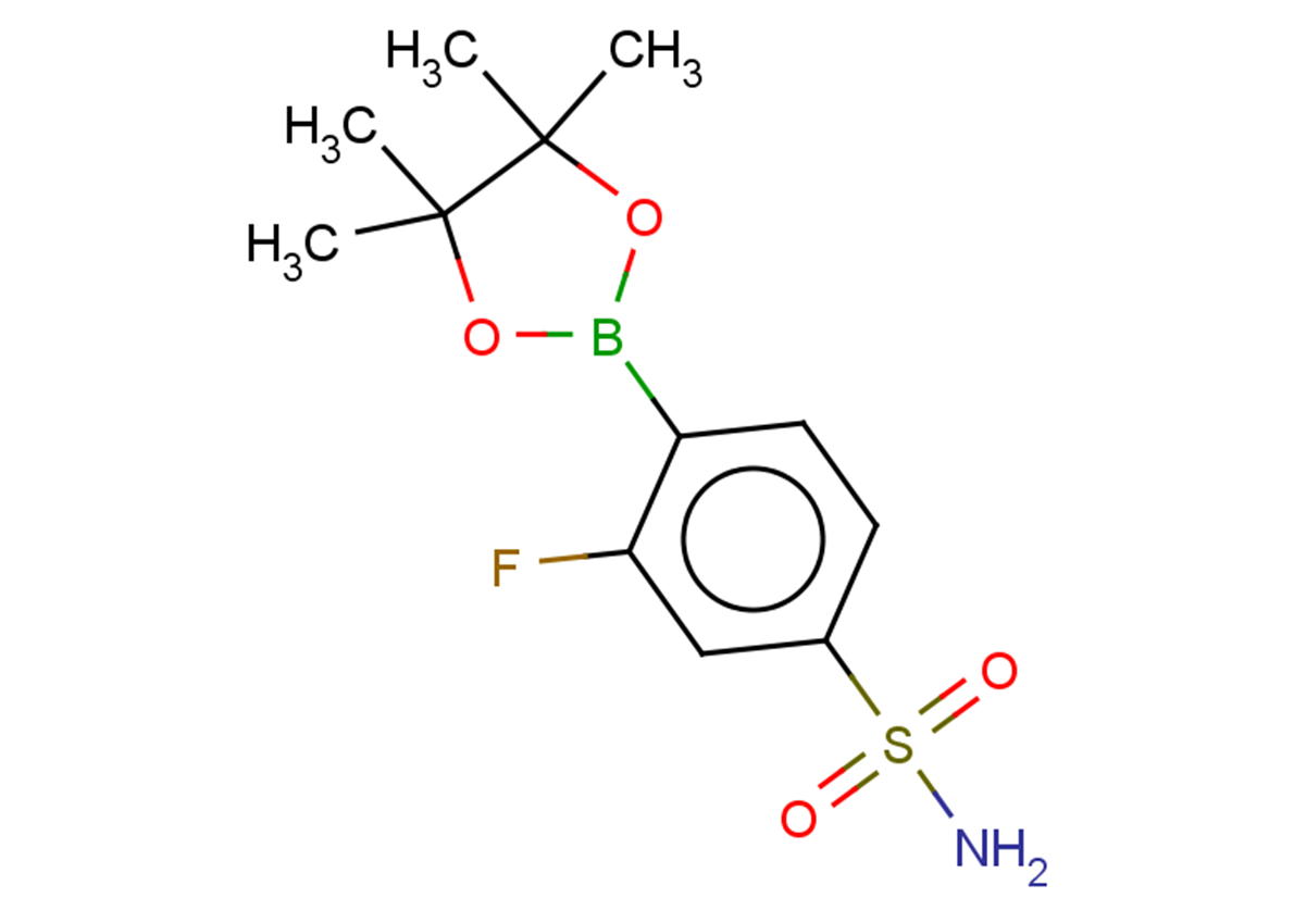 3-fluoro-4-(4,4,5,5-tetramethyl-1,3,2-dioxaborolan-2-yl)benzene-1-sulfonamide