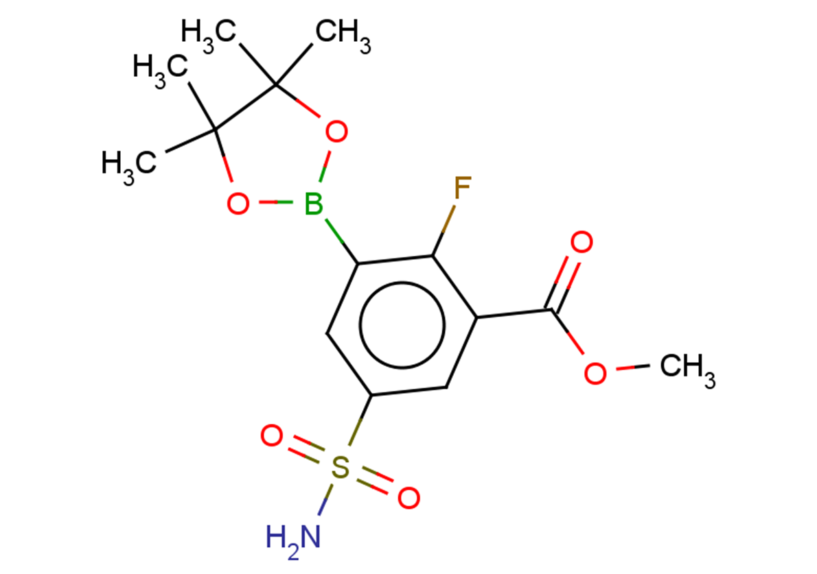 methyl 2-fluoro-5-sulfamoyl-3-(4,4,5,5-tetramethyl-1,3,2-dioxaborolan-2-yl)benzoate