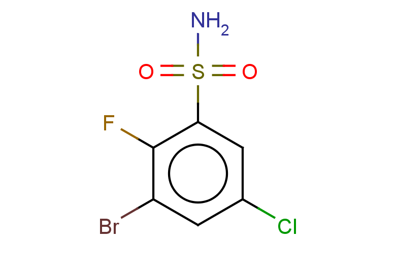 3-bromo-5-chloro-2-fluorobenzene-1-sulfonamide