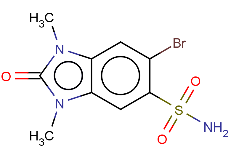 6-bromo-1,3-dimethyl-2-oxo-2,3-dihydro-1H-1,3-benzodiazole-5-sulfonamide