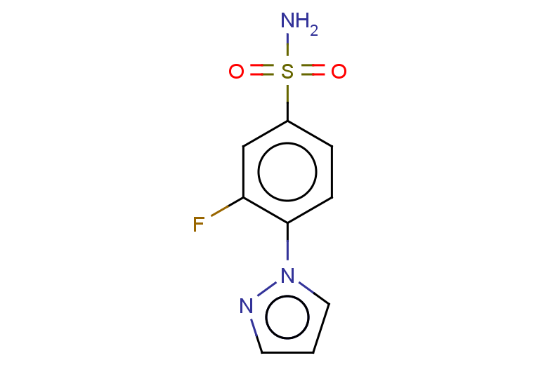 3-fluoro-4-(1H-pyrazol-1-yl)benzene-1-sulfonamide