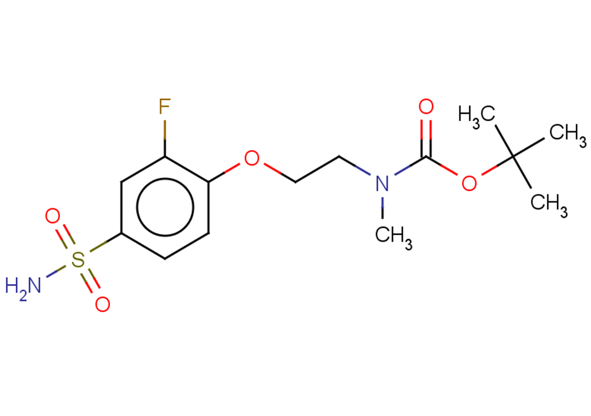 tert-butyl N-[2-(2-fluoro-4-sulfamoylphenoxy)ethyl]-N-methylcarbamate