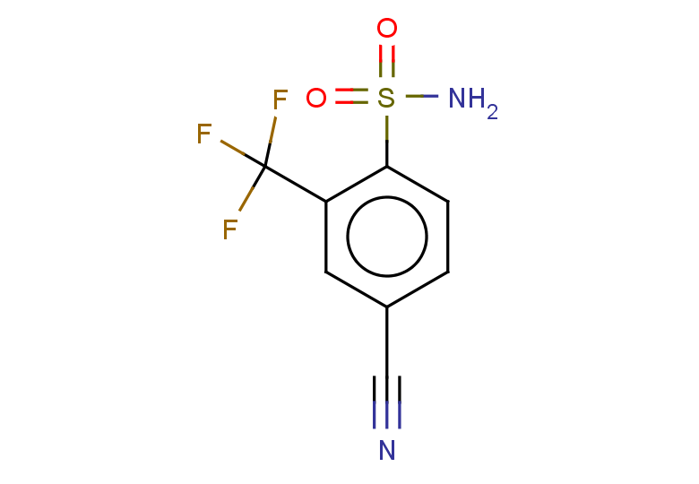 4-cyano-2-(trifluoromethyl)benzene-1-sulfonamide