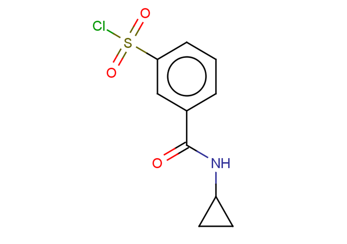 3-(cyclopropylcarbamoyl)benzene-1-sulfonyl chloride