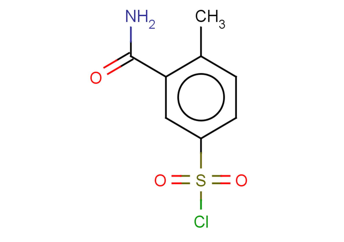 3-carbamoyl-4-methylbenzene-1-sulfonyl chloride