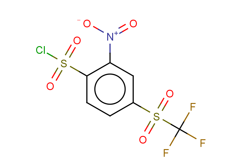 2-nitro-4-trifluoromethanesulfonylbenzene-1-sulfonyl chloride