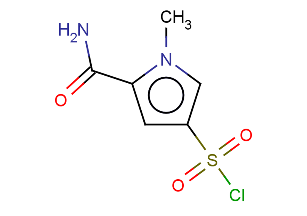 5-carbamoyl-1-methyl-1H-pyrrole-3-sulfonyl chloride