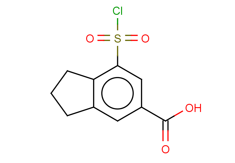 7-(chlorosulfonyl)-2,3-dihydro-1H-indene-5-carboxylic acid