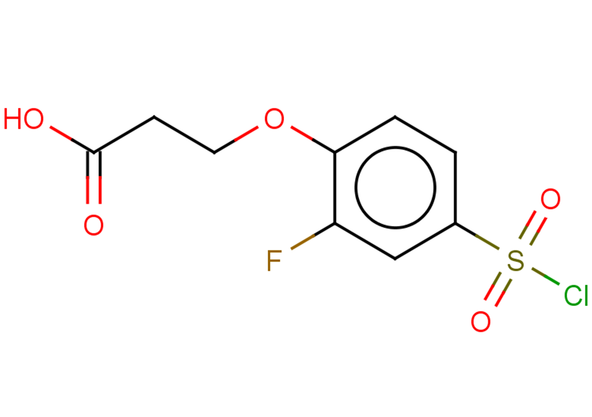 3-[4-(chlorosulfonyl)-2-fluorophenoxy]propanoic acid
