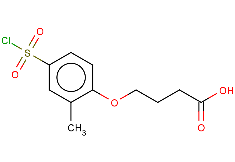 4-[4-(chlorosulfonyl)-2-methylphenoxy]butanoic acid