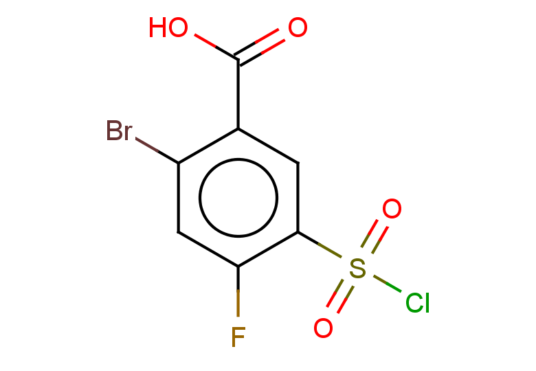 2-bromo-5-(chlorosulfonyl)-4-fluorobenzoic acid