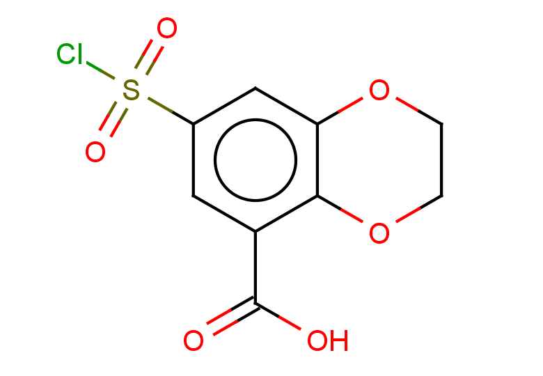 7-(chlorosulfonyl)-2,3-dihydro-1,4-benzodioxine-5-carboxylic acid