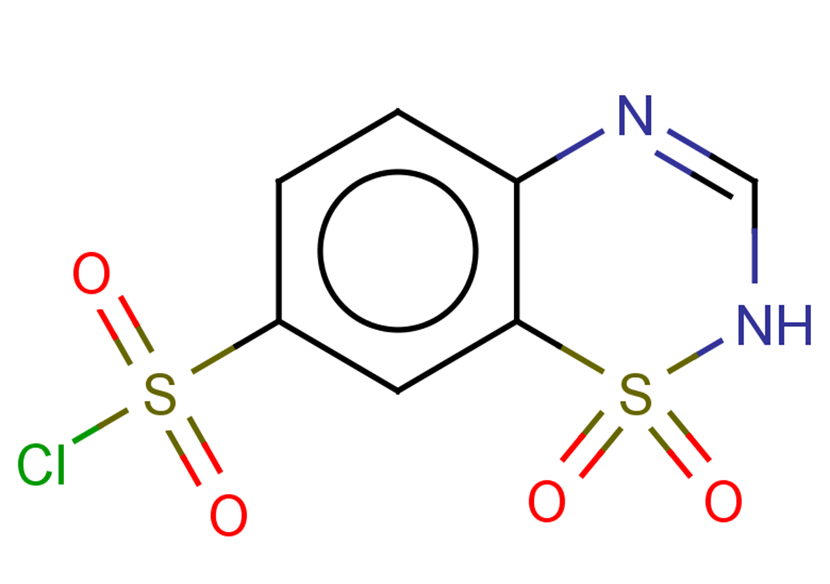 1,1-dioxo-2H-1lambda6,2,4-benzothiadiazine-7-sulfonyl chloride