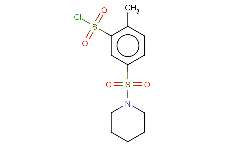 2-methyl-5-(piperidine-1-sulfonyl)benzene-1-sulfonyl chloride