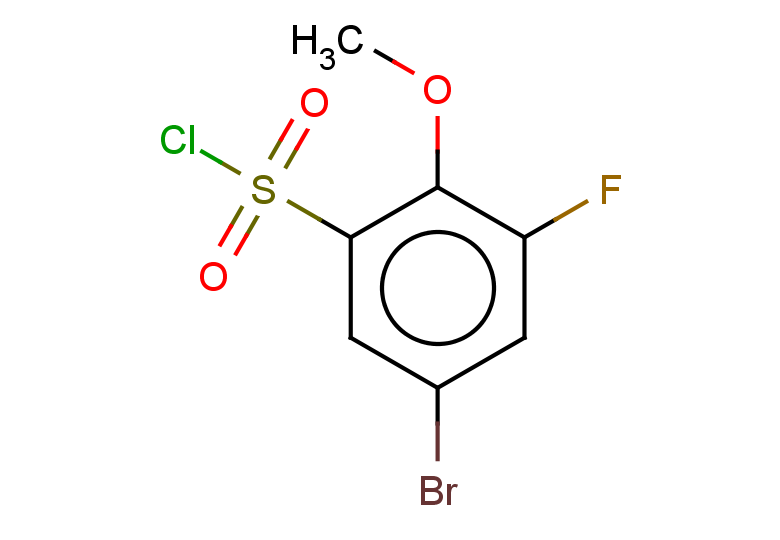 5-bromo-3-fluoro-2-methoxybenzene-1-sulfonyl chloride