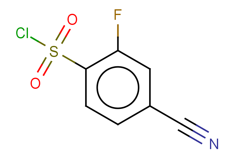 4-cyano-2-fluorobenzene-1-sulfonyl chloride