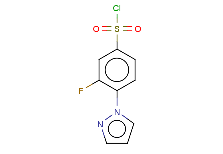 3-fluoro-4-(1H-pyrazol-1-yl)benzene-1-sulfonyl chloride
