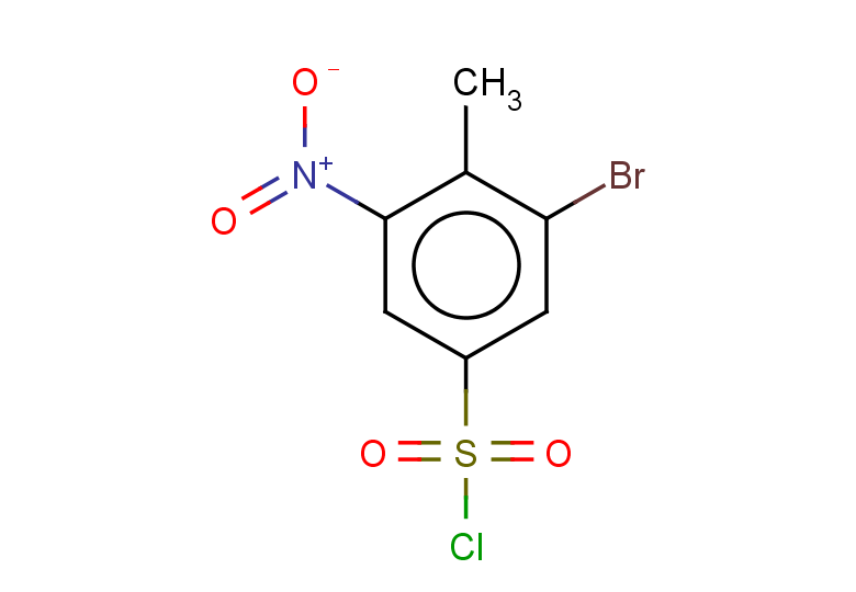 3-bromo-4-methyl-5-nitrobenzene-1-sulfonyl chloride