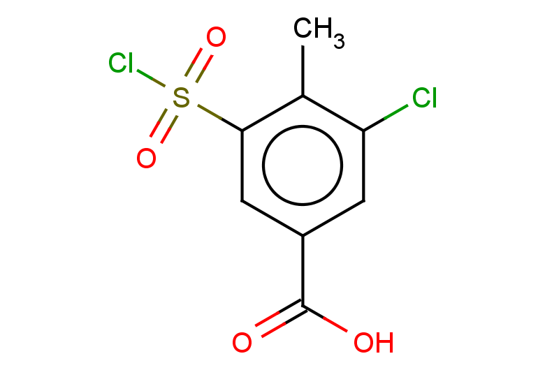 3-chloro-5-(chlorosulfonyl)-4-methylbenzoic acid