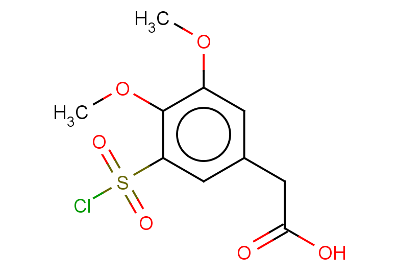 2-[3-(chlorosulfonyl)-4,5-dimethoxyphenyl]acetic acid