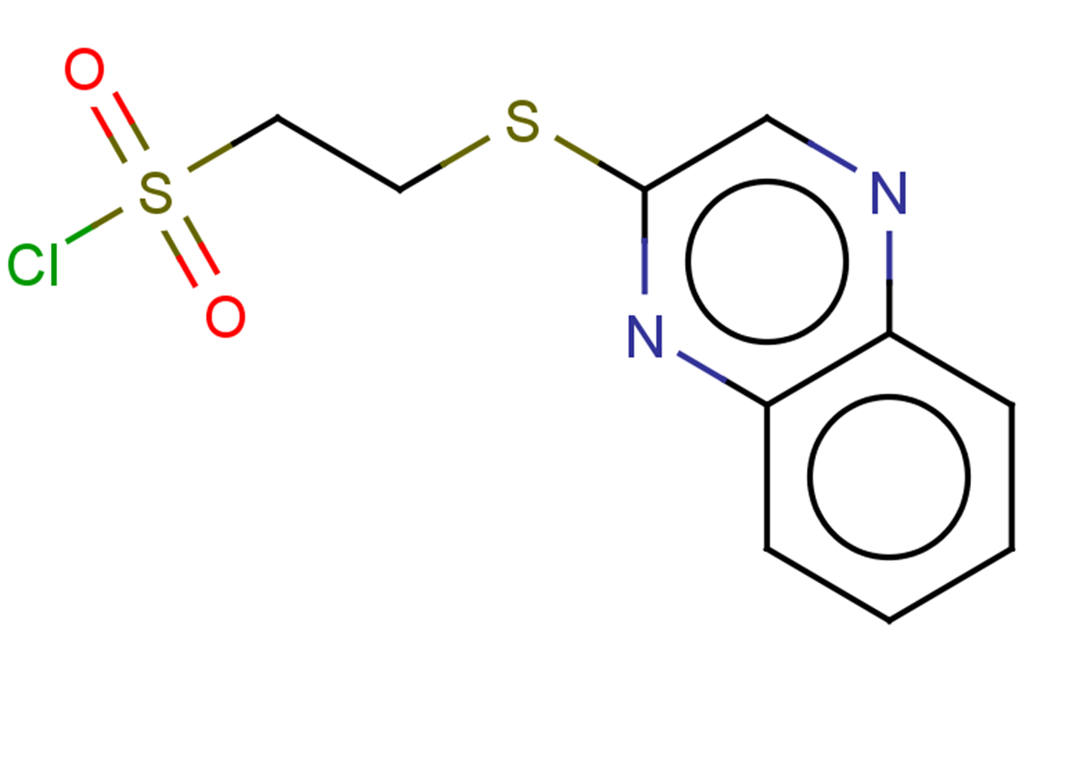 2-(quinoxalin-2-ylsulfanyl)ethane-1-sulfonyl chloride