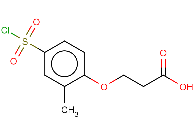 3-[4-(chlorosulfonyl)-2-methylphenoxy]propanoic acid