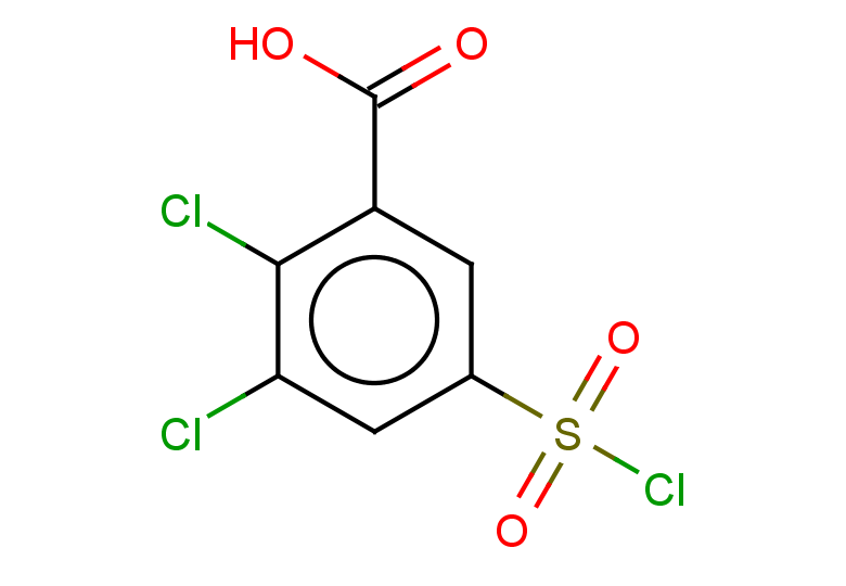 2,3-dichloro-5-(chlorosulfonyl)benzoic acid