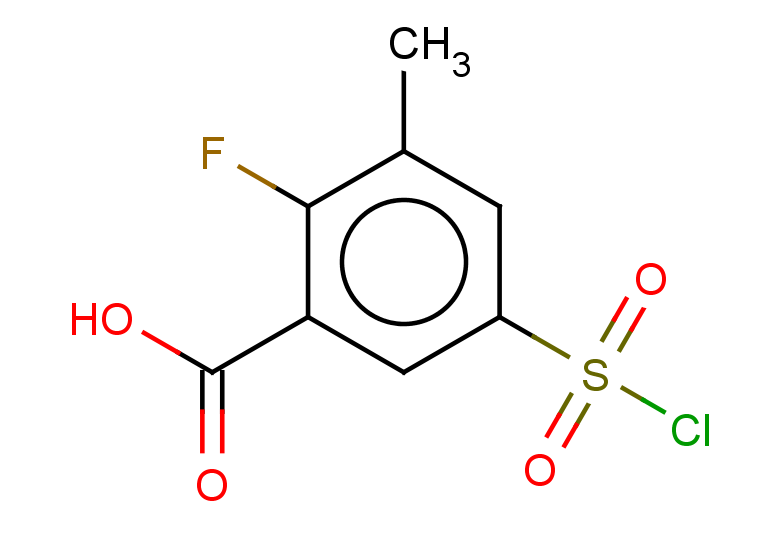 5-(chlorosulfonyl)-2-fluoro-3-methylbenzoic acid