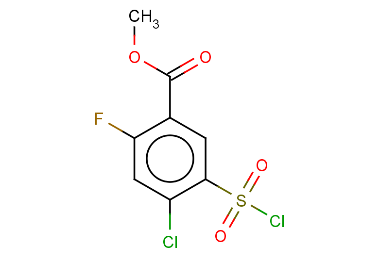 methyl 4-chloro-5-(chlorosulfonyl)-2-fluorobenzoate