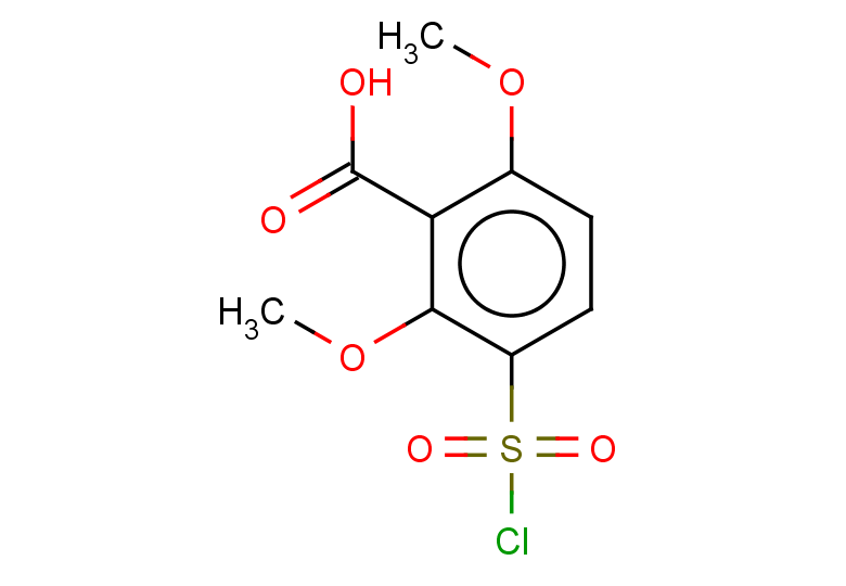 3-(chlorosulfonyl)-2,6-dimethoxybenzoic acid