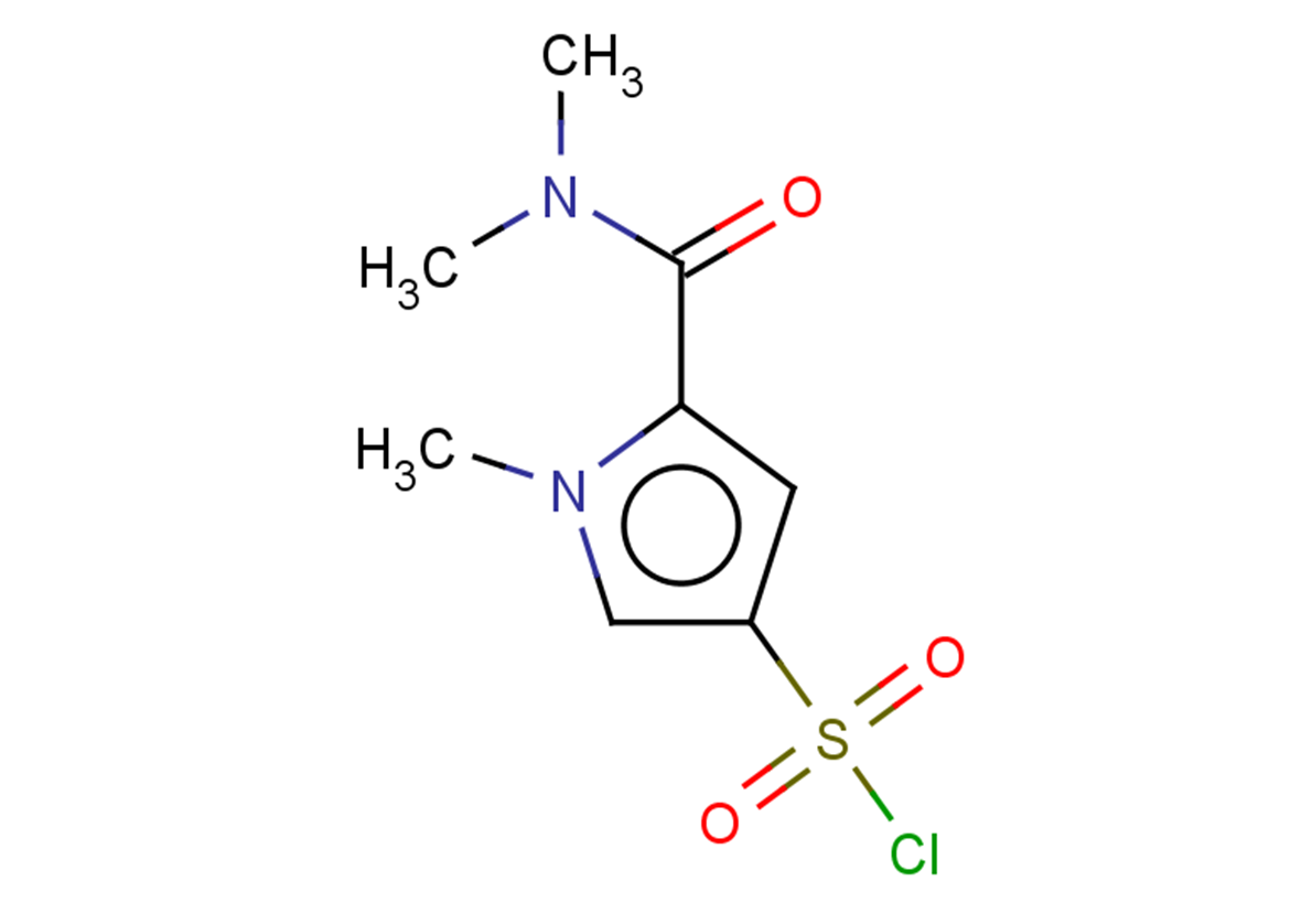 5-(dimethylcarbamoyl)-1-methyl-1H-pyrrole-3-sulfonyl chloride