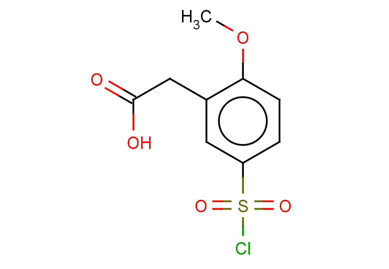 2-[5-(chlorosulfonyl)-2-methoxyphenyl]acetic acid