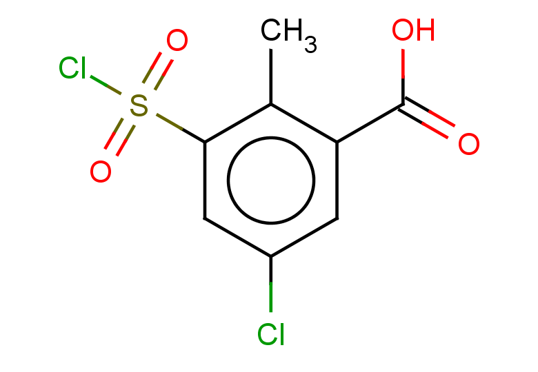5-chloro-3-(chlorosulfonyl)-2-methylbenzoic acid