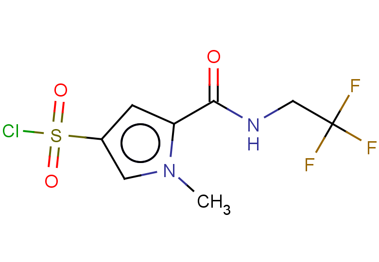 1-methyl-5-[(2,2,2-trifluoroethyl)carbamoyl]-1H-pyrrole-3-sulfonyl chloride