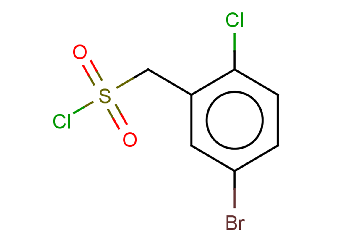 (5-bromo-2-chlorophenyl)methanesulfonyl chloride