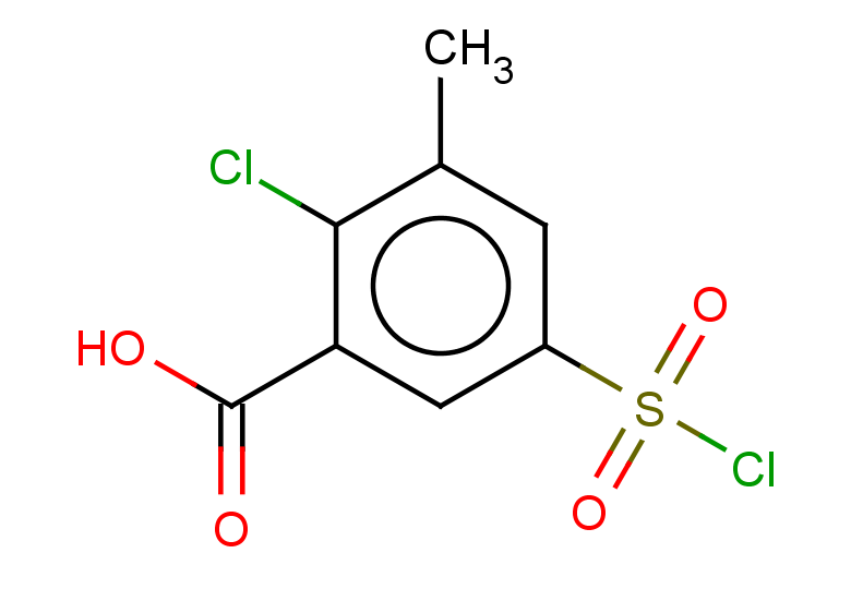 2-chloro-5-(chlorosulfonyl)-3-methylbenzoic acid