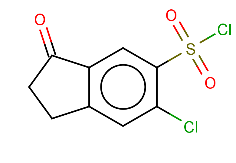 6-chloro-3-oxo-2,3-dihydro-1H-indene-5-sulfonyl chloride