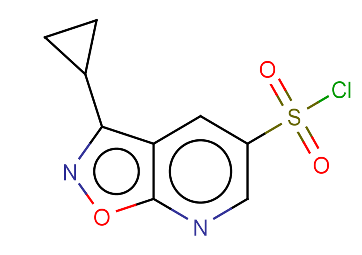 3-cyclopropyl-[1,2]oxazolo[5,4-b]pyridine-5-sulfonyl chloride