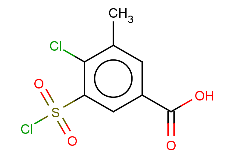 4-chloro-3-(chlorosulfonyl)-5-methylbenzoic acid