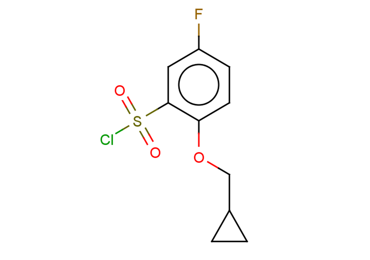 2-(cyclopropylmethoxy)-5-fluorobenzene-1-sulfonyl chloride