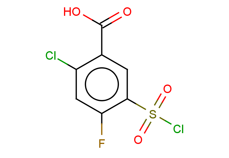 2-chloro-5-(chlorosulfonyl)-4-fluorobenzoic acid