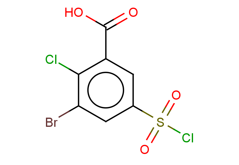 3-bromo-2-chloro-5-(chlorosulfonyl)benzoic acid
