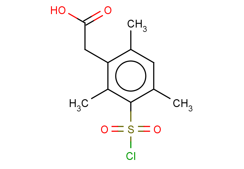 2-[3-(chlorosulfonyl)-2,4,6-trimethylphenyl]acetic acid