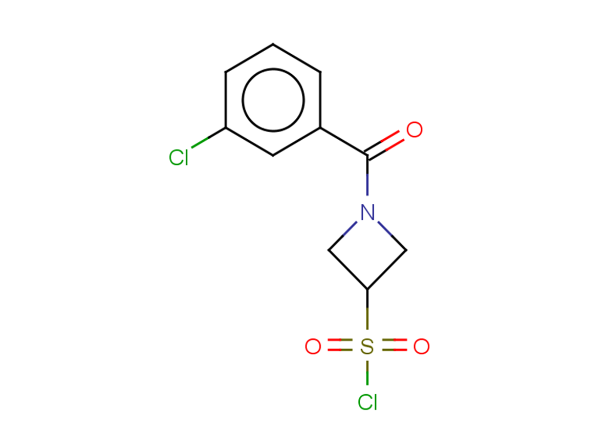 1-(3-chlorobenzoyl)azetidine-3-sulfonyl chloride