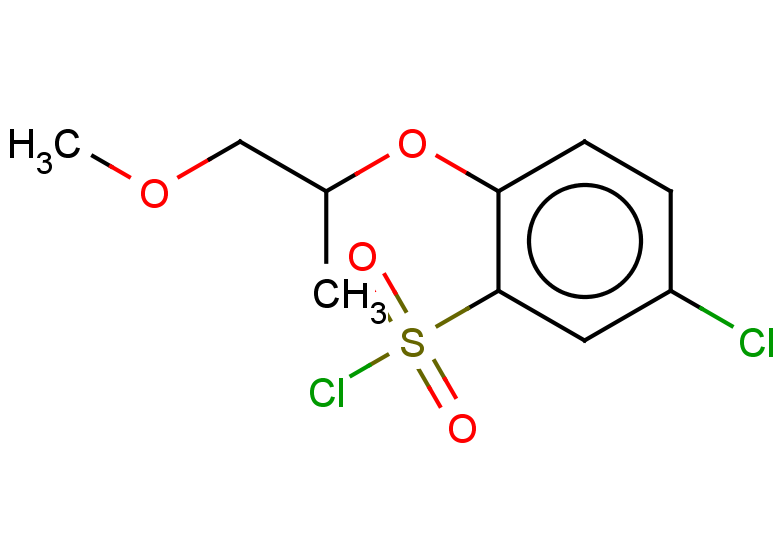 5-chloro-2-[(1-methoxypropan-2-yl)oxy]benzene-1-sulfonyl chloride