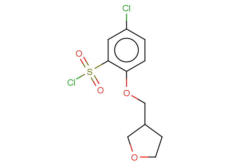 5-chloro-2-(oxolan-3-ylmethoxy)benzene-1-sulfonyl chloride