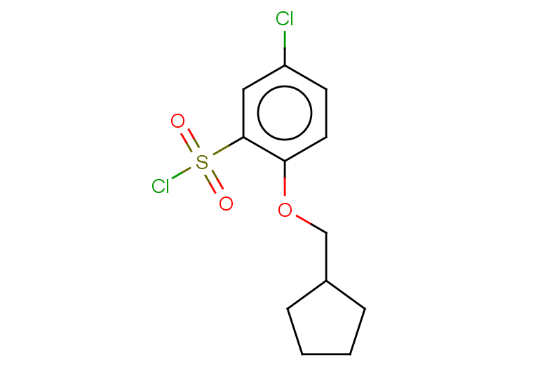 5-chloro-2-(cyclopentylmethoxy)benzene-1-sulfonyl chloride